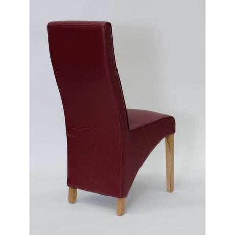 Wave Dining Chair Matt Bonded Ruby