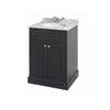 Charlotte 600mm Vanity Unit Anthracite With White Marble Worktop