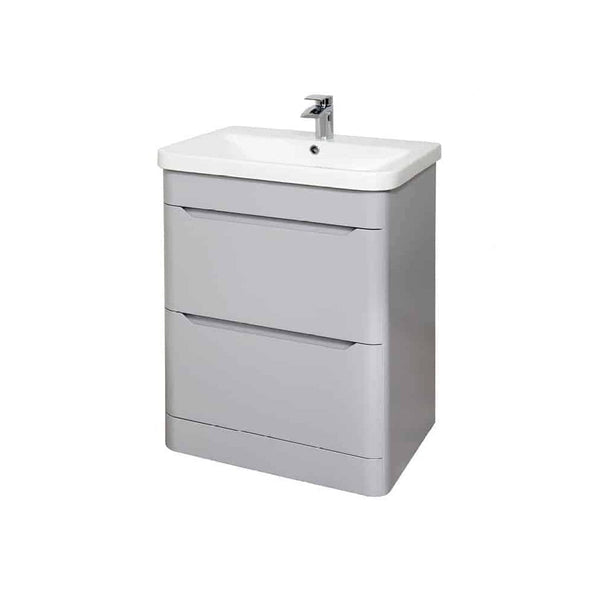 Eve 600mm Floor Standing Unit & Basin White Elm