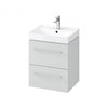 Larga 500mm Basin & Wall Hung Unit Grey