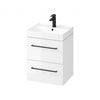 Larga 500mm Basin & Wall Hung Unit White