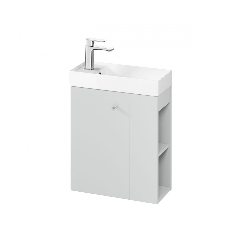 Larga 500mm Cloakroom & Wall Hung Unit Grey