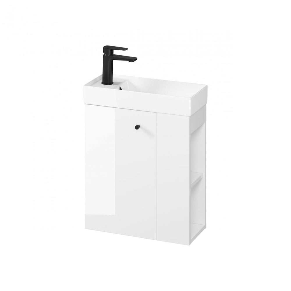 Larga 500mm Cloakroom & Wall Hung Unit White