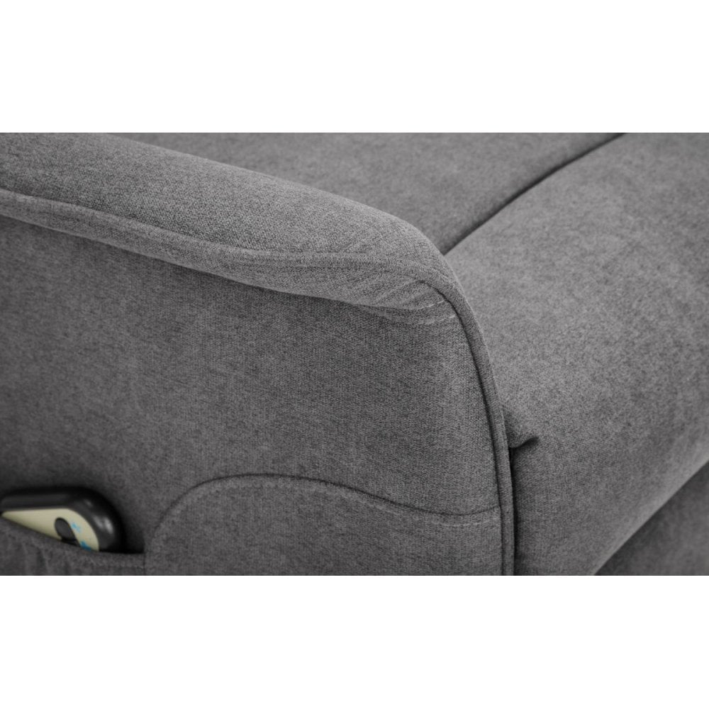 Helena Rise & Recline Chair - Charcoal Fabric