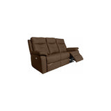 COLORADO BROWN LEATHER ELECTRIC RECLINER SOFA 3-SEATER