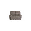 BRUGES ASH CHANEL FABRIC ELECTRIC RECLINER 2-SEATER