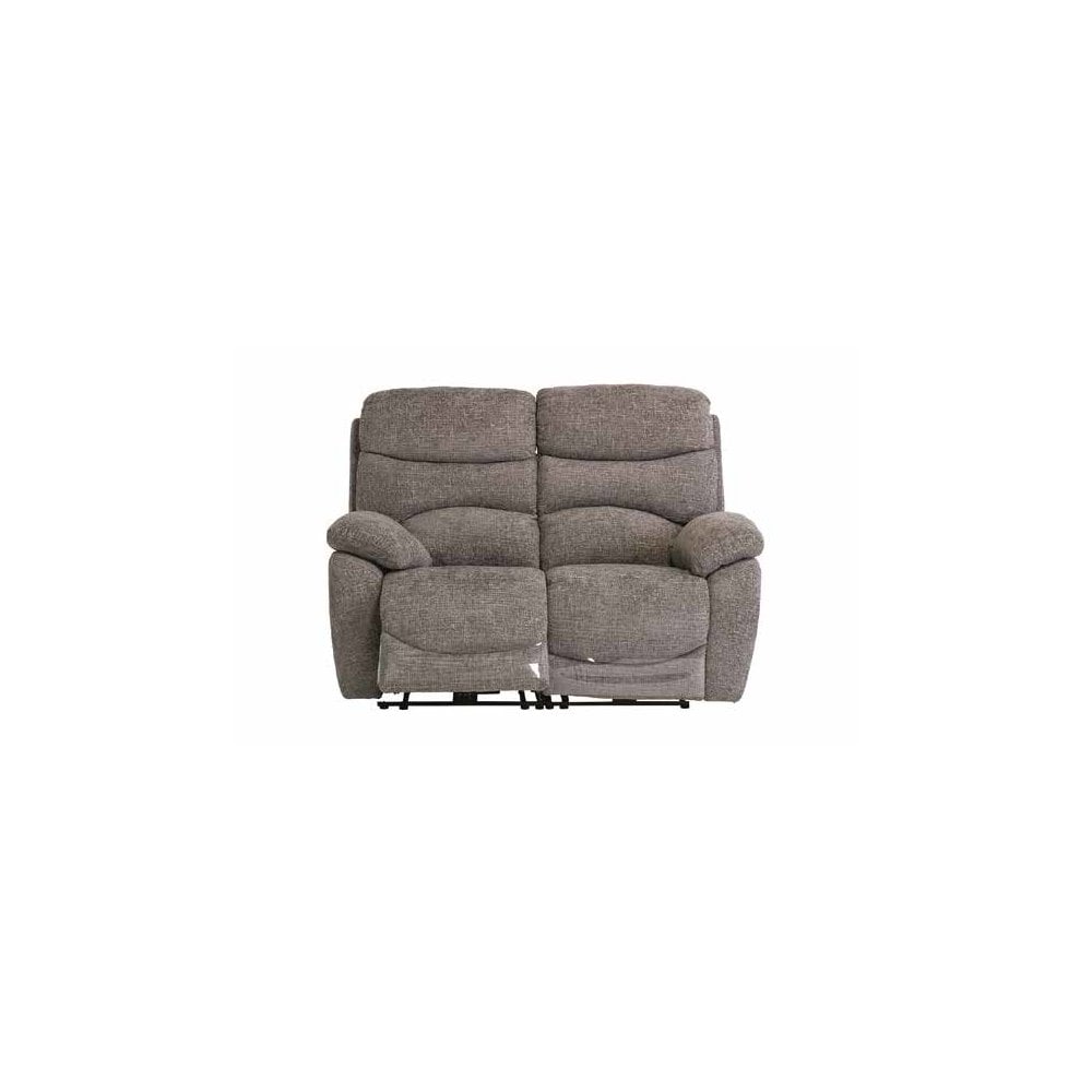 BRUGES ASH CHANEL FABRIC ELECTRIC RECLINER 2-SEATER
