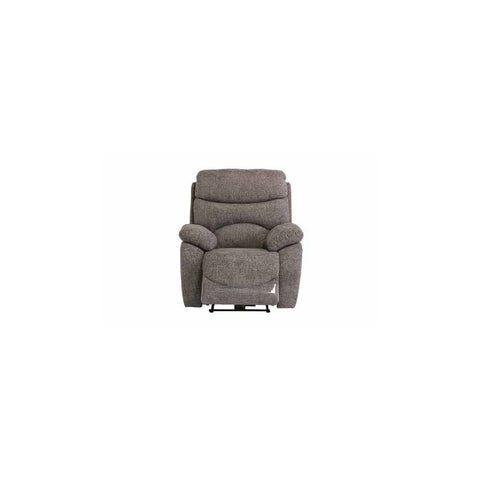 BRUGES ASH CHANEL FABRIC ELECTRIC RECLINER SOFA ARMCHAIR