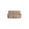 BERLIN SAND CHANEL FABRIC ELECTRIC RECLINER 3-SEATER