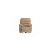 BERLIN SAND CHANEL FABRIC ELECTRIC RECLINER SOFA ARMCHAIR