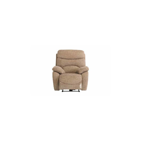BERLIN SAND CHANEL FABRIC ELECTRIC RECLINER SOFA ARMCHAIR