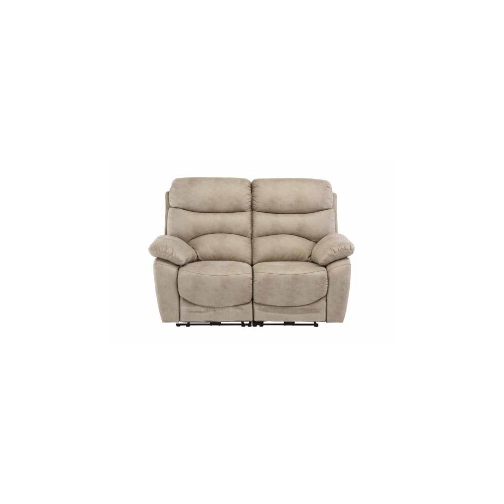 BERLIN NATURAL SOFT-TOUCH FABRIC ELECTRIC RECLINER 2- SEATER