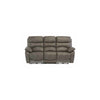 BERLIN GREY SOFT-TOUCH FABRIC ELECTRIC RECLINER 3- SEATER