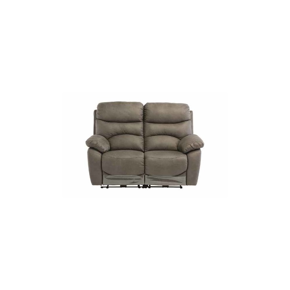 BERLIN GREY SOFT-TOUCH FABRIC ELECTRIC RECLINER 2- SEATER