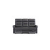 PHOENIX CHARCOAL LEATHER ELECTRIC RECLINER 3-SEATER