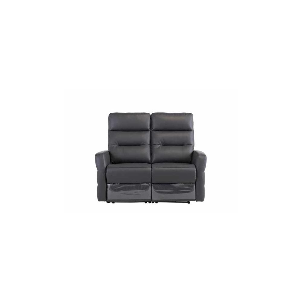 PHOENIX CHARCOAL LEATHER ELECTRIC RECLINER 2-SEATER