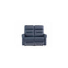 PHOENIX BLUE LEATHER ELECTRIC RECLINER 2-SEATER