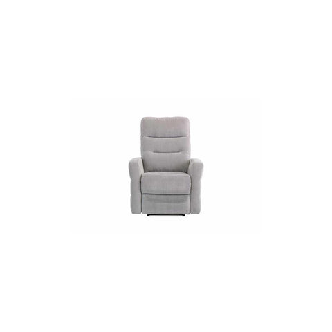 PHOENIX SILVER GREY HERRINGBONE FABRIC ELECTRIC RECLINER SOFA ARMCHAIR