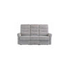 PHOENIX SILVER GREY HERRINGBONE FABRIC ELECTRIC RECLINER 3-SEATER