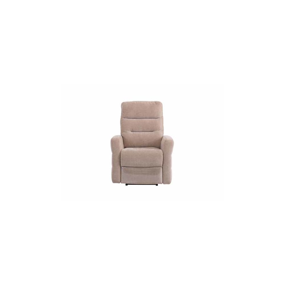 PHOENIX MINK HERRINGBONE FABRIC ELECTRIC RECLINER SOFA ARMCHAIR