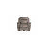 COPENHAGEN GREY LEATHER ELECTRIC RECLINER SOFA ARMCHAIR