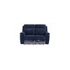 Havana Blue Herringbone Fabric Electric Recliner 2-Seater