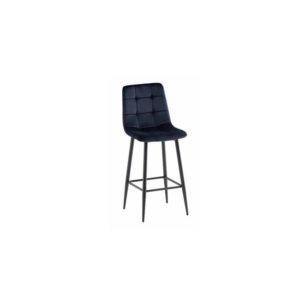 HAMBURG VELVET COUNTER STOOL DEEP BLUE