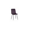 HAMBURG VELVET DINING CHAIR AUBERGINE