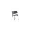 BELFAST FABRIC DINING CHAIR DARK GREY