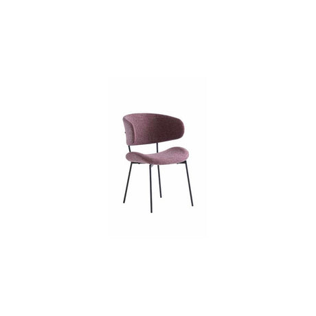 BELFAST FABRIC DINING CHAIR DUSTY ROSE