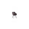 DOVER VELVET FABRIC 360 SWIVEL DINING CHAIR GRAPHITE