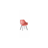 DOVER VELVET FABRIC 360 SWIVEL DINING CHAIR PINK