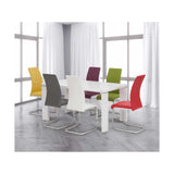 BROOKLYN SUPER WHITE GLOSS 1.5M DINING TABLE