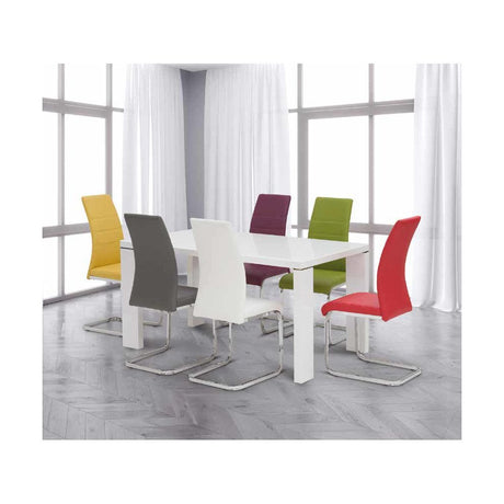 BROOKLYN SUPER WHITE GLOSS 1.5M DINING TABLE