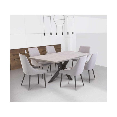 ESSEN LIGHT RHINE GREY 1.6M (+0.4M) EXTENDING DINING TABLE