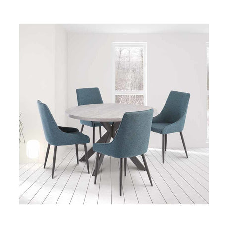 ESSEN LIGHT RHINE GREY 1.2M ROUND DINING TABLE