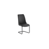 OSAKA FAUX LEATHER DINING CHAIR GREY/GREY LEG