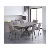 DAKOTA DARK RHINE 1.6M (+0.4M) EXTENDING DINING TABLE (X-FRAME)
