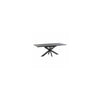 DAKOTA DARK RHINE 1.6M (+0.4M) EXTENDING DINING TABLE (X-FRAME)