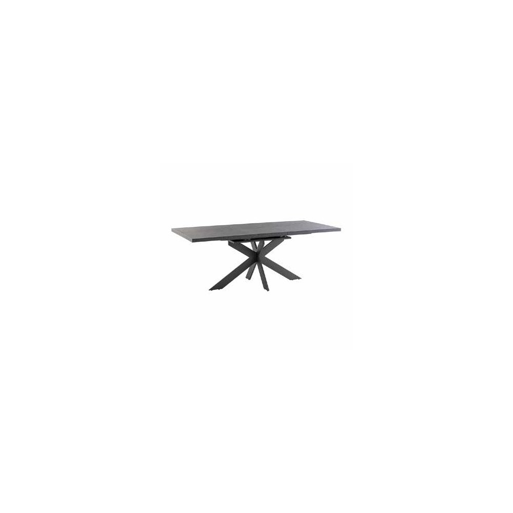 DAKOTA DARK RHINE 1.6M (+0.4M) EXTENDING DINING TABLE (X-FRAME)