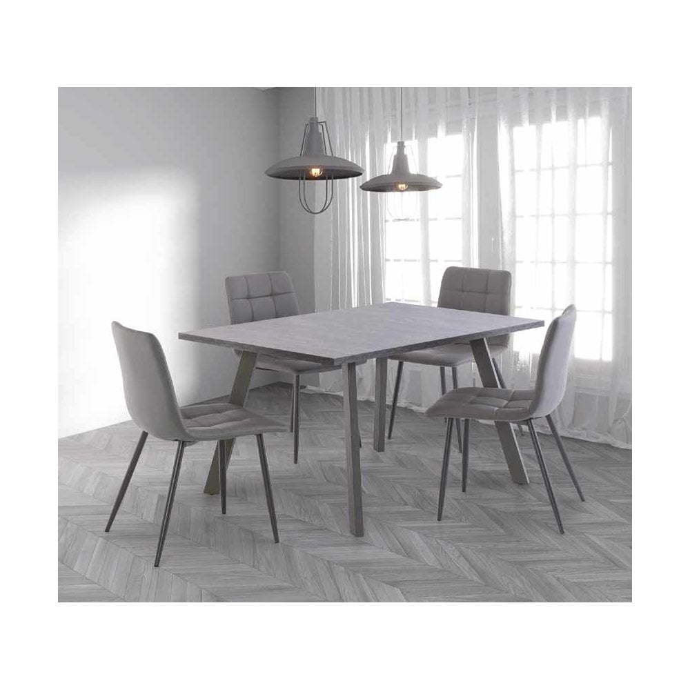 DAKOTA DARK RHINE 1.2M DINING TABLE