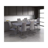 DAKOTA DARK RHINE 1.6M (+0.4M) EXTENDING DINING TABLE (STRAIGHT LEG)