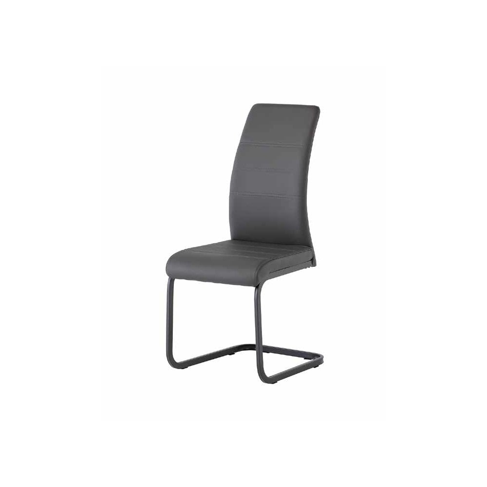 OHIO GREY FAUX LEATHER DINING CHAIR