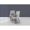 EDMONTON BOUCLE GREY FABRIC DINING CHAIR