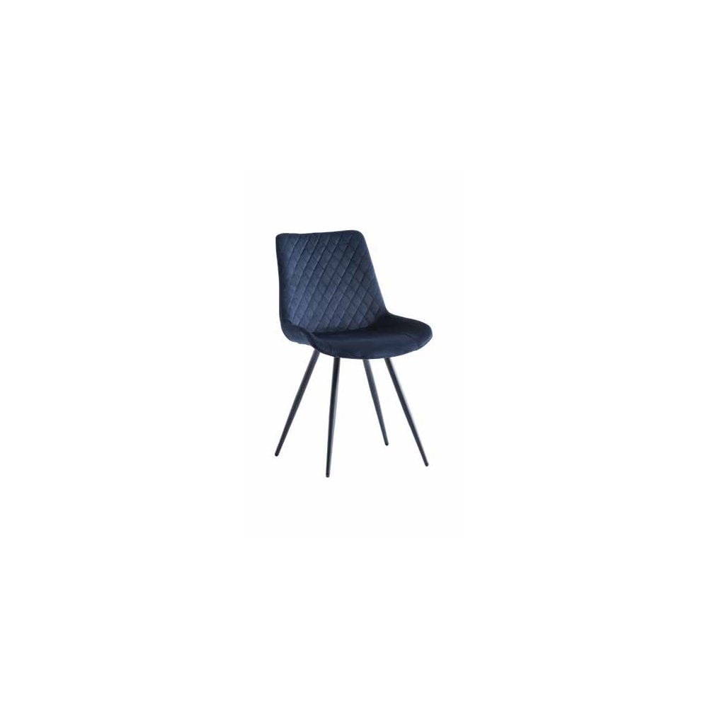 MIAMI VELVET DINING CHAIR DEEP BLUE