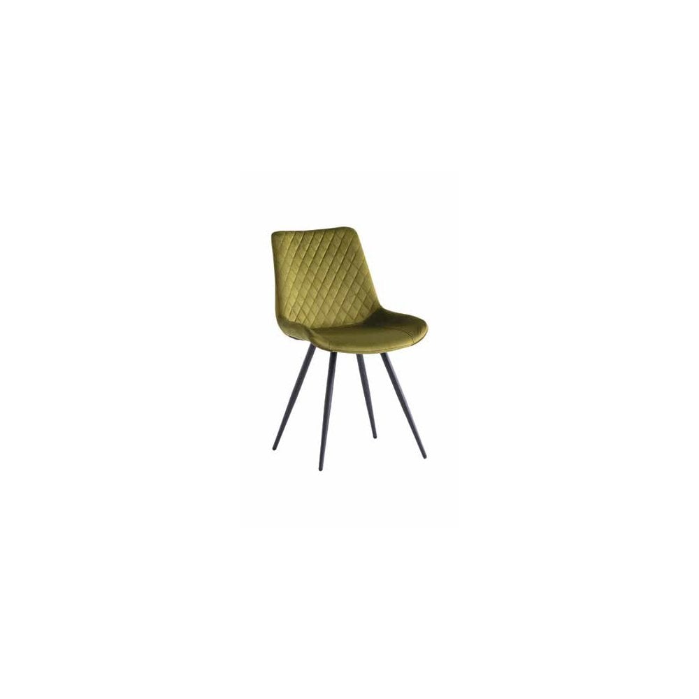 MIAMI VELVET DINING CHAIR OLIVE
