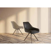 BERGEN FAUX LEATHER 360 SWIVEL DINING CHAIR DARK BROWN