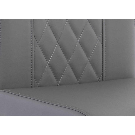 MAYFAIR VELVET / PU DINING CHAIR PU CHARCOAL GREY