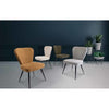 BRAGA FABRIC DINING CHAIR LINEN