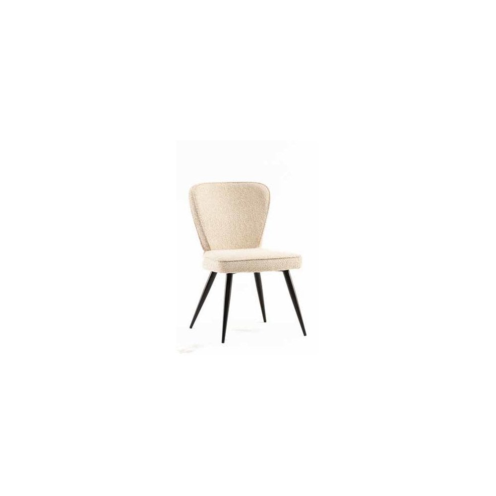 BRAGA FABRIC DINING CHAIR LINEN